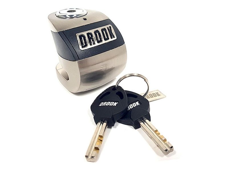DROOK Trabadisco 6mm con alarma acero